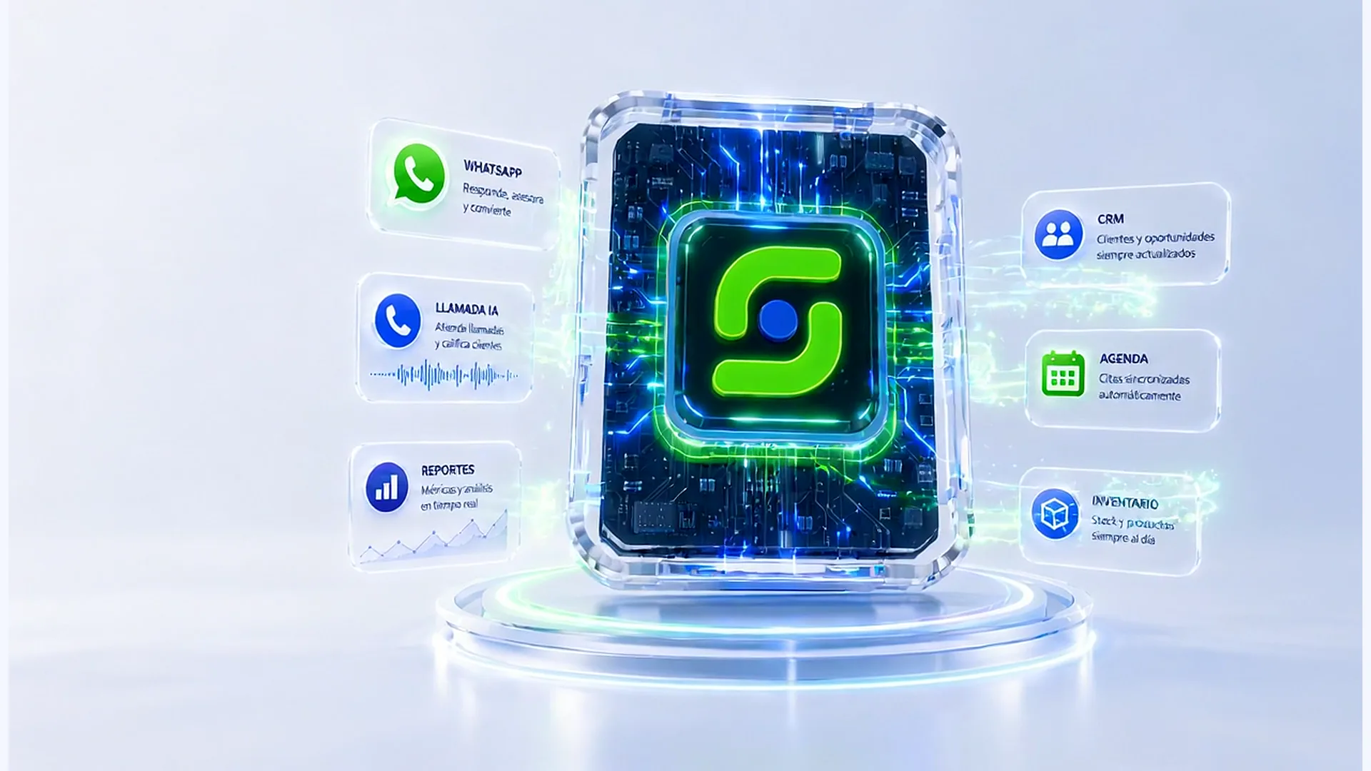 Superchip MicroSmart IA con agentes conectados